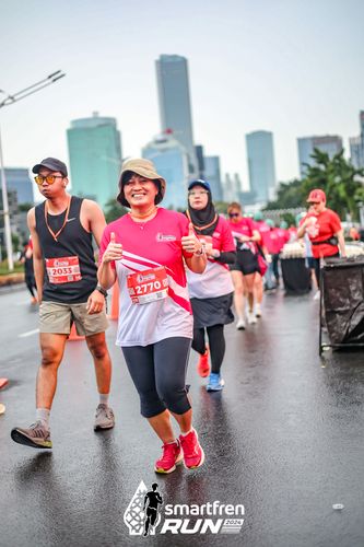 Race photo from Smartfren Run 2024
