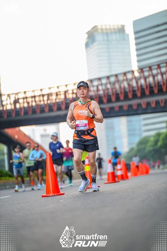 Race photo from Smartfren Run 2025 