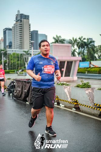 Race photo from Smartfren Run 2024