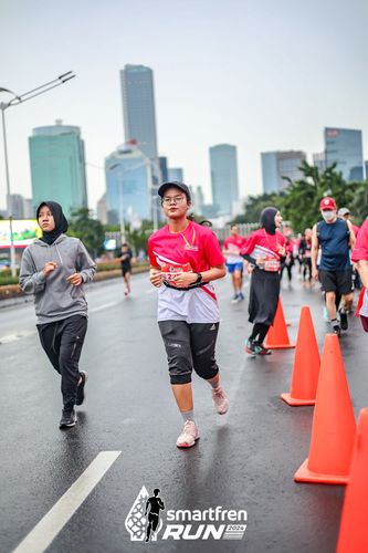 Race photo from Smartfren Run 2024