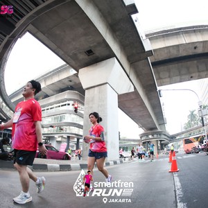 Race photo from SMARTFREN RUN 2026