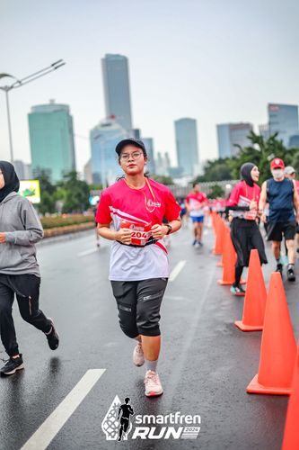 Race photo from Smartfren Run 2024