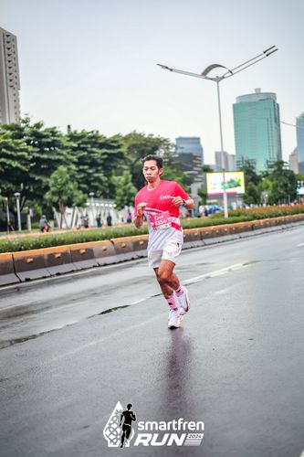 Race photo from Smartfren Run 2024