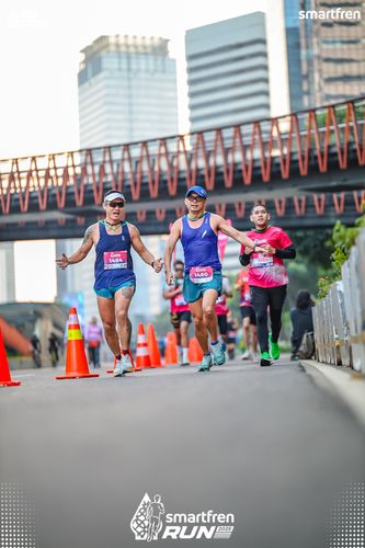 Race photo from Smartfren Run 2025 
