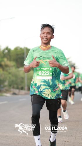 Race photo from Arutmin Borneo Run 2024