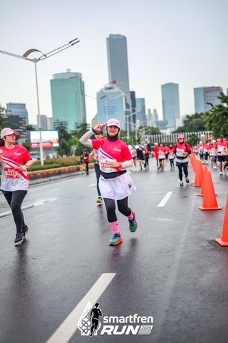 Race photo from Smartfren Run 2024