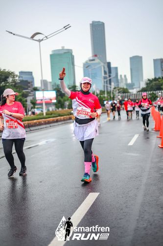 Race photo from Smartfren Run 2024