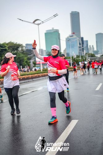 Race photo from Smartfren Run 2024