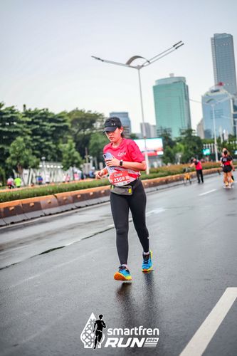 Race photo from Smartfren Run 2024