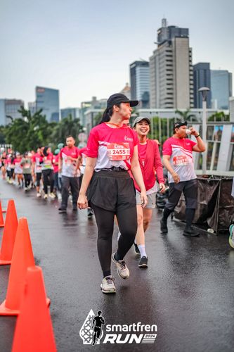 Race photo from Smartfren Run 2024