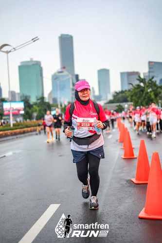 Race photo from Smartfren Run 2024