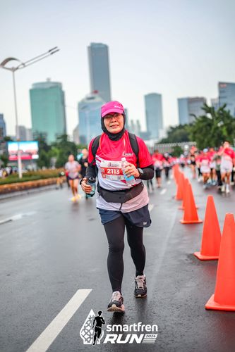 Race photo from Smartfren Run 2024