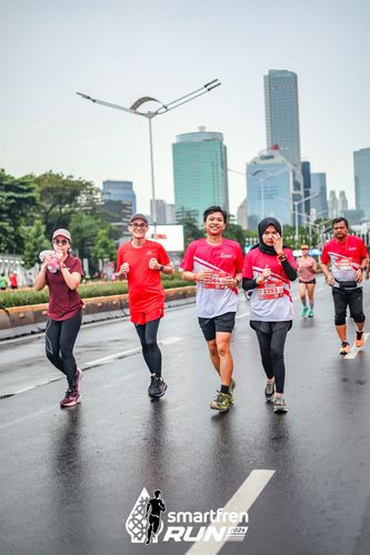 Race photo from Smartfren Run 2024