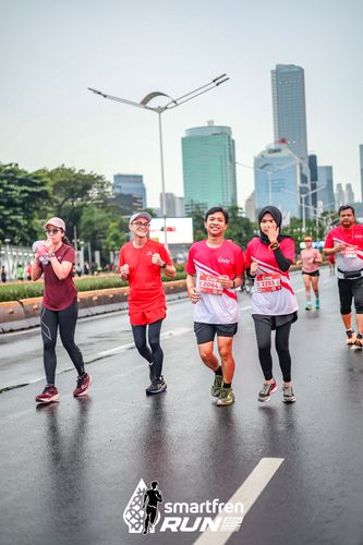 Race photo from Smartfren Run 2024