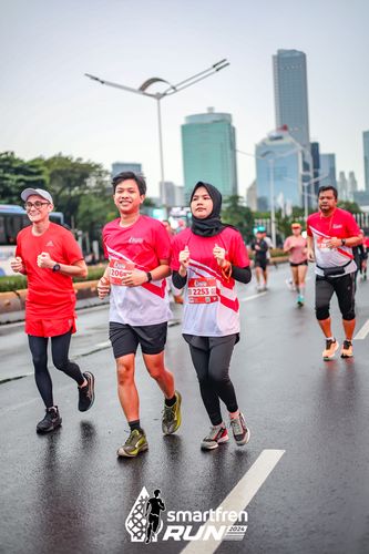 Race photo from Smartfren Run 2024