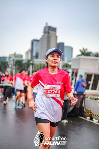 Race photo from Smartfren Run 2024