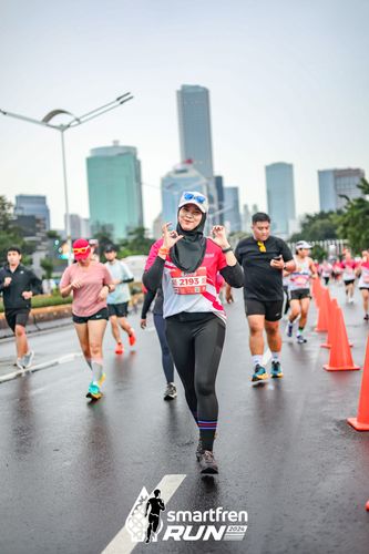 Race photo from Smartfren Run 2024