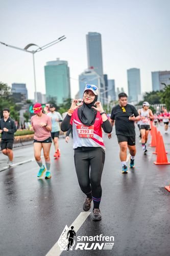 Race photo from Smartfren Run 2024