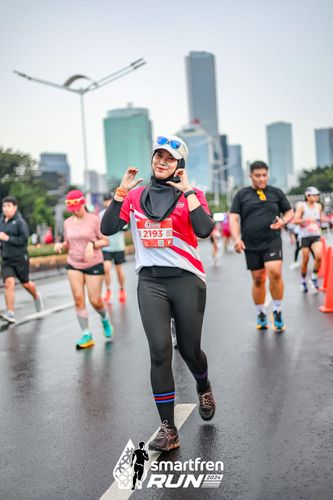 Race photo from Smartfren Run 2024