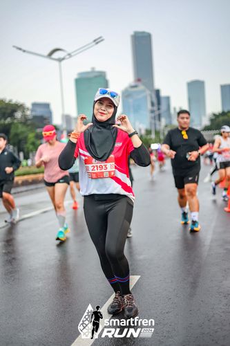Race photo from Smartfren Run 2024