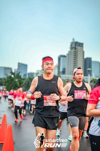 Race photo from Smartfren Run 2024