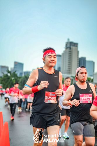 Race photo from Smartfren Run 2024