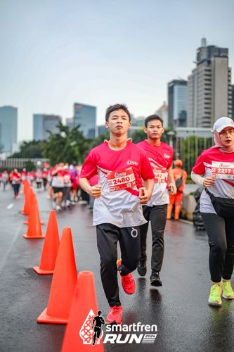 Race photo from Smartfren Run 2024