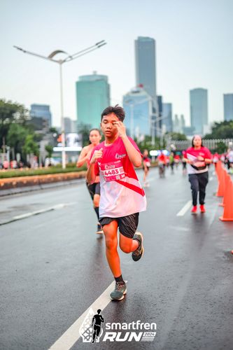 Race photo from Smartfren Run 2024