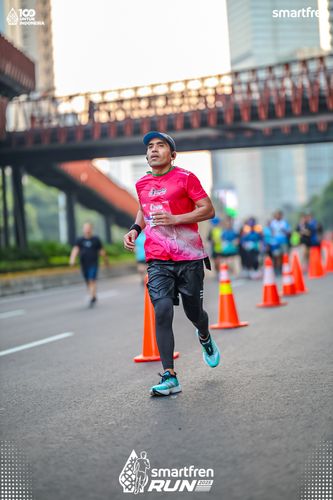 Race photo from Smartfren Run 2025 