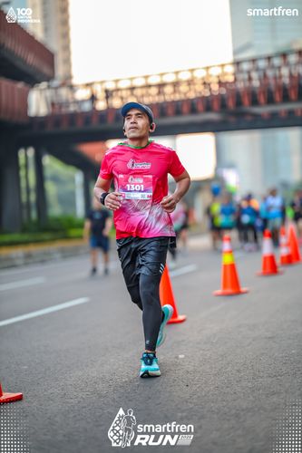 Race photo from Smartfren Run 2025 