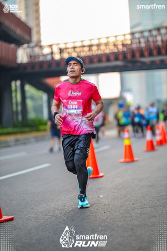 Race photo from Smartfren Run 2025 