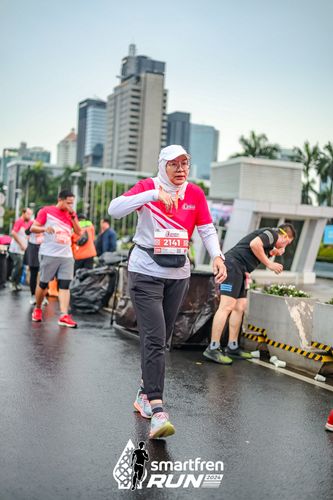Race photo from Smartfren Run 2024