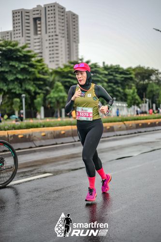 Race photo from Smartfren Run 2024