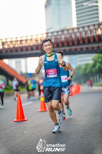 Race photo from Smartfren Run 2025 