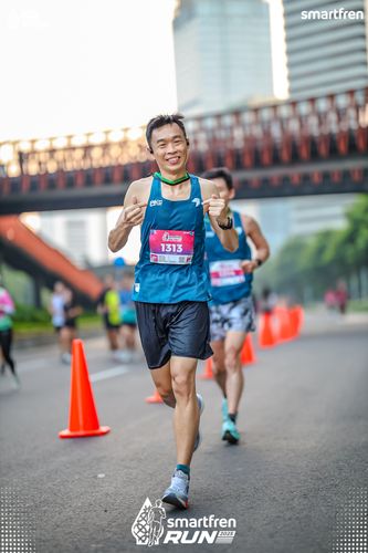 Race photo from Smartfren Run 2025 