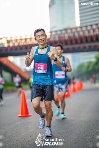 Race photo from Smartfren Run 2025 