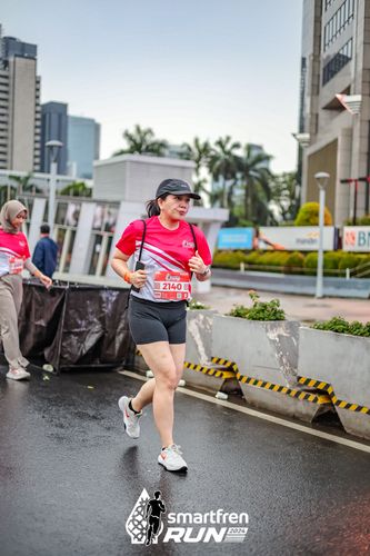 Race photo from Smartfren Run 2024