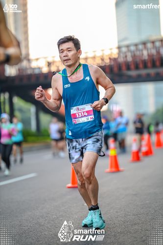 Race photo from Smartfren Run 2025 