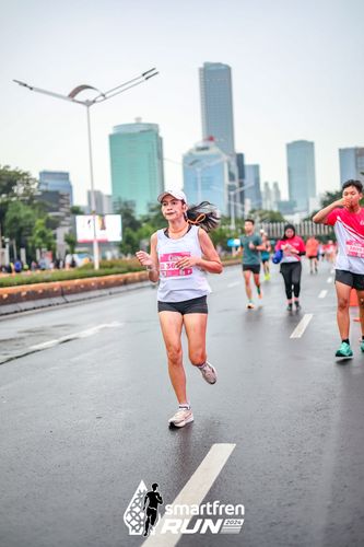 Race photo from Smartfren Run 2024