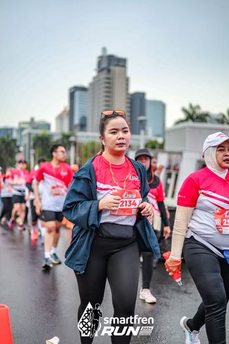 Race photo from Smartfren Run 2024