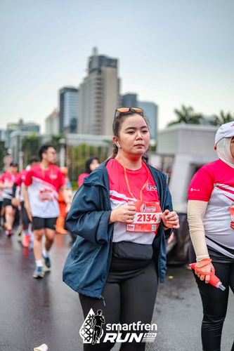 Race photo from Smartfren Run 2024