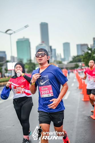 Race photo from Smartfren Run 2024