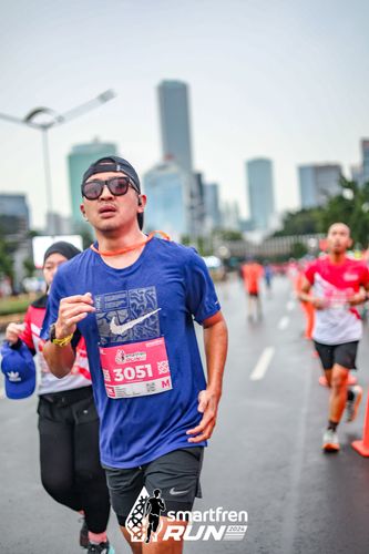 Race photo from Smartfren Run 2024