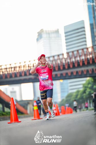 Race photo from Smartfren Run 2025 