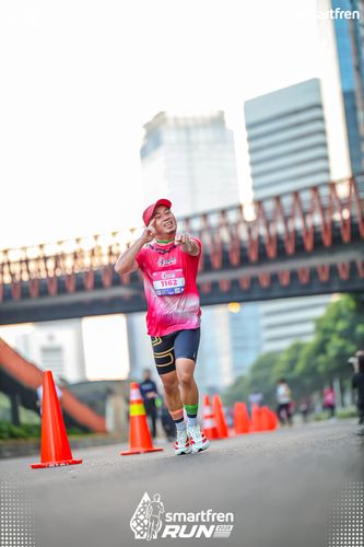 Race photo from Smartfren Run 2025 