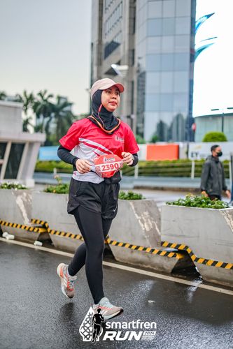 Race photo from Smartfren Run 2024