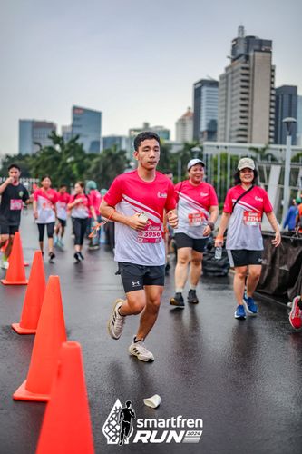 Race photo from Smartfren Run 2024