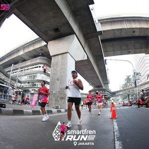 Race photo from SMARTFREN RUN 2026