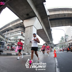 Race photo from SMARTFREN RUN 2026