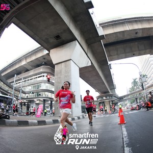 Race photo from SMARTFREN RUN 2026
